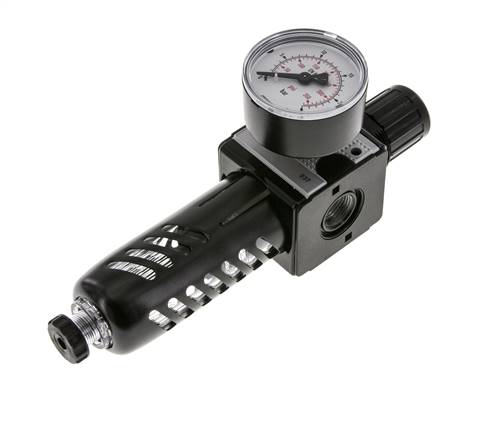 Filter-Regelaar G3/8'' 1600l/min 0,5-16,0bar/7-232psi Beschermkooi Multifix 1