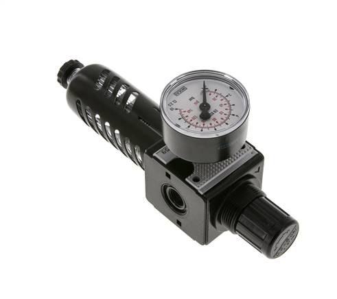 Filter-Regelaar G1/4'' 1600l/min 0.2-6.0bar/3-87psi Beschermkooi Multifix 1