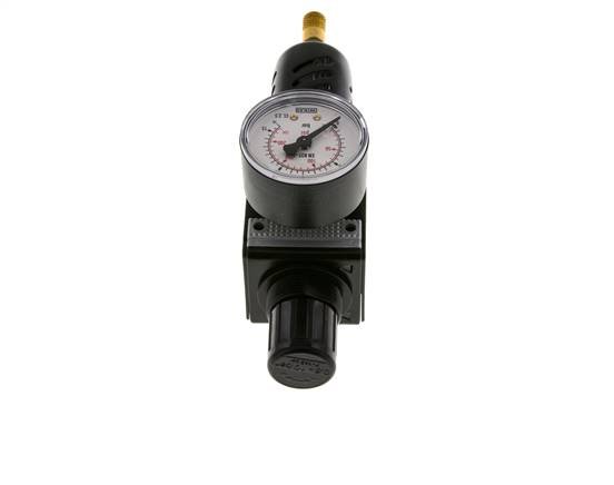 Filter-Regulator G3/8'' 1600l/min 0.5-10.0bar/7-145psi Auto Beschermende Kooi Polycarbonaat Multifix 1