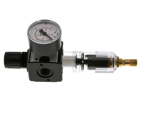 Filter-Regulator G3/8'' 1600l/min 0.5-10.0bar/7-145psi Auto Polycarbonaat Multifix 1