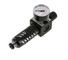 Filter-Regulator G3/8'' 1600l/min 0.2-6.0bar/3-87psi Semi-Auto Beschermende Kooi Polycarbonaat Multifix 1