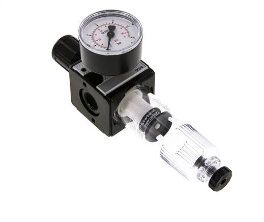 Filter-Regulator G3/8'' 1600l/min 0.1-3.0bar/1-44psi Semi-Auto Polycarbonaat Multifix 1