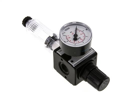 Filter-Regulator G3/8'' 1600l/min 0.1-3.0bar/1-44psi Semi-Auto Polycarbonaat Multifix 1
