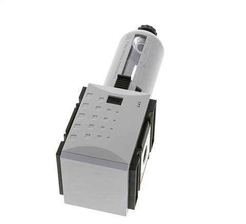 Filter 5microns G3/8'' 3500l/min Semi-Auto Polycarbonaat Futura 2