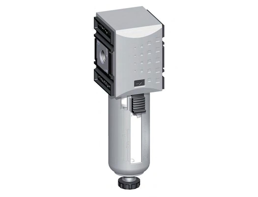 Filter 5microns G1/4'' 2200l/min Auto (Gesloten zonder druk) Polycarbonaat Futura 1