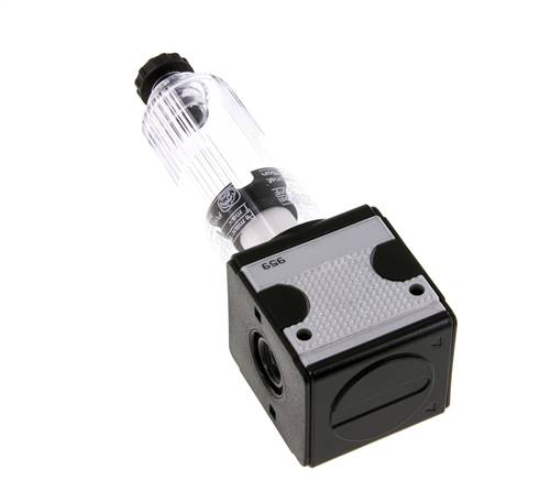 Filter 5microns G1/4'' 2000l/min Semi-Auto Polycarbonaat Multifix 1