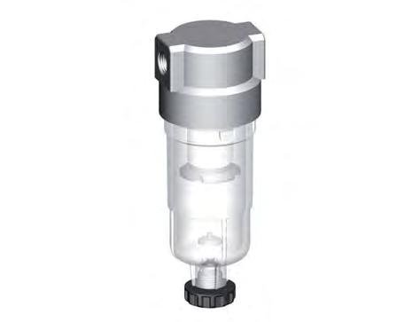 Filter 5microns G1/4'' 800l/min Semi-Auto Polycarbonaat Standaard 0