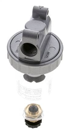 Filter 5microns G3/8'' 800l/min Semi-Auto Polycarbonaat Standaard 1