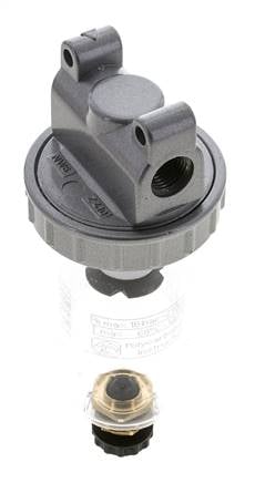 Filter 5microns G1/4'' 800l/min Semi-Auto Polycarbonaat Standaard 1