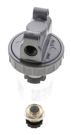 Filter 5microns G1/4'' 800l/min Semi-Auto Polycarbonaat Standaard 1