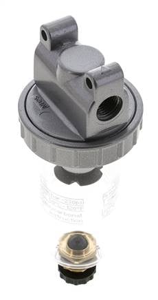 Filter 5microns G1/4'' 800l/min Semi-Auto Polycarbonaat Standaard 1