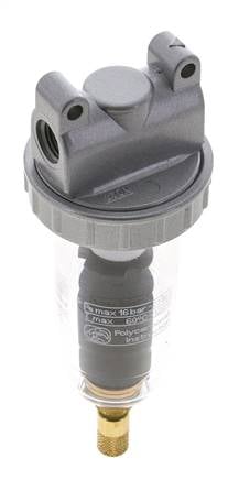 Filter 5microns G1/4'' 800l/min Auto Polycarbonaat Standaard 1