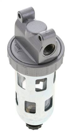 Filter 5microns G1/4'' 800l/min Semi-Auto Beschermende Kooi Polycarbonaat Standaard 1