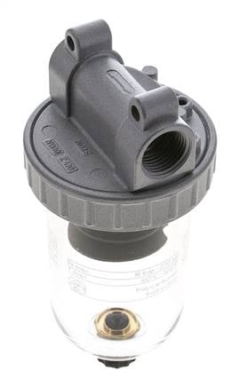 Filter 40micron G1/2'' 3100l/min Semi-Auto Polycarbonaat Standaard 2