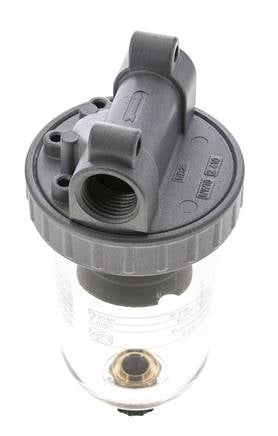 Filter 40micron G1/2'' 3100l/min Semi-Auto Polycarbonaat Standaard 2