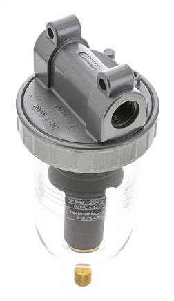 Filter 40microns G3/8'' 3100l/min Auto Polycarbonaat Standaard 2