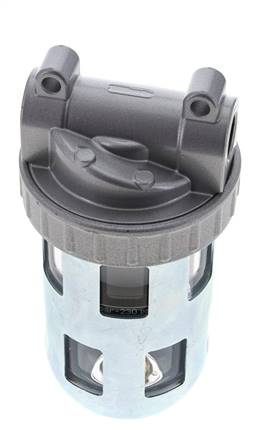 Filter 40microns G3/8'' 3100l/min Semi-Auto Beschermende Kooi Polycarbonaat Standaard 2