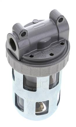 Filter 40microns G3/8'' 3100l/min Semi-Auto Beschermende Kooi Polycarbonaat Standaard 2
