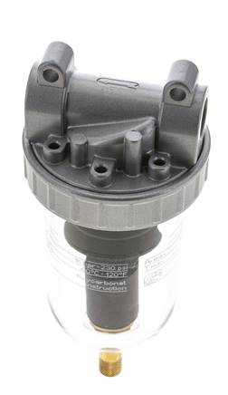 Filter 40microns G3/8'' 3100l/min Auto Polycarbonaat Standaard 2