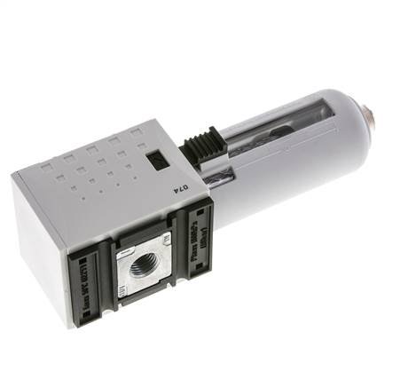 Actief koolstoffilter G1/4'' 470l/min zonder afvoer Polycarbonaat Futura 1