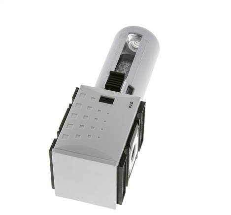 Actief koolstoffilter G1/4'' 470l/min zonder afvoer Polycarbonaat Futura 1