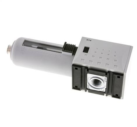 Actief koolstoffilter G1/4'' 470l/min zonder afvoer Polycarbonaat Futura 1