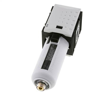 Actief koolstoffilter G3/8'' 470l/min zonder afvoer Polycarbonaat Futura 1