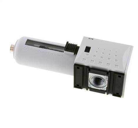 Actief koolstoffilter G3/8'' 470l/min zonder afvoer Polycarbonaat Futura 1