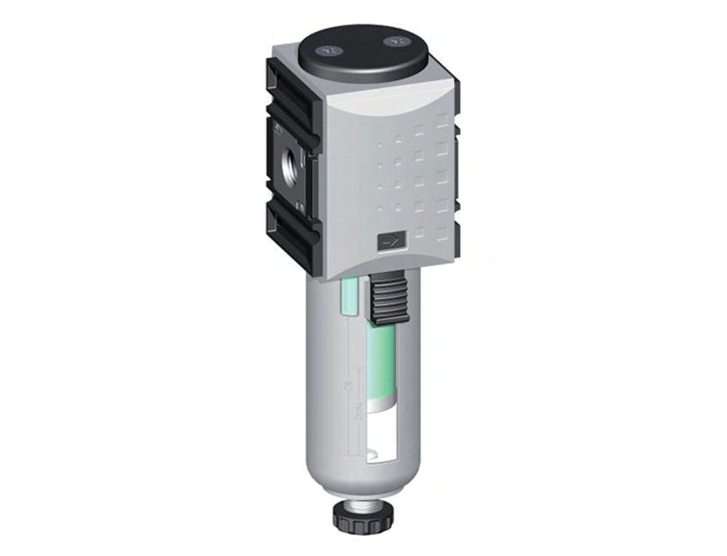 Voorfilter 0.3micron G1/4'' 300l/min Semi-Auto Polycarbonaat Futura 1