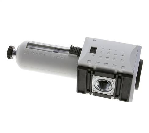 Voorfilter 0.3micron G1/2'' 500l/min Semi-Auto Polycarbonaat Futura 2