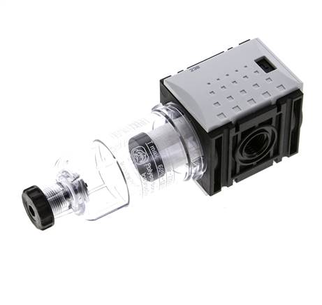 Voorfilter 0,3 micron G1/4'' 140l/min Semi-Auto Polycarbonaat Futura 0