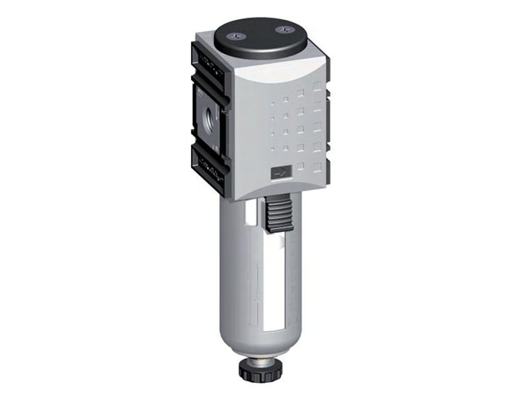 Microfilter 0.01micron G1/4'' 350l/min Semi-Auto Polycarbonaat Futura 1