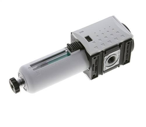 Microfilter 0.01micron G1/4'' 350l/min Auto Polycarbonaat Futura 1