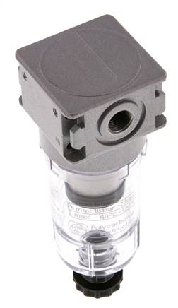 Voorfilter 0.3micron G1/8'' 130l/min Semi-Auto Polycarbonaat Multifix 0