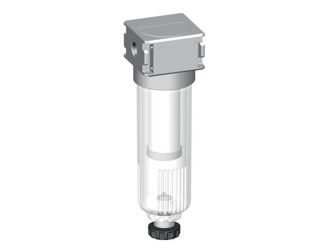 Voorfilter 0.3micron G1/4'' 160l/min Semi-Auto Polycarbonaat Multifix 0