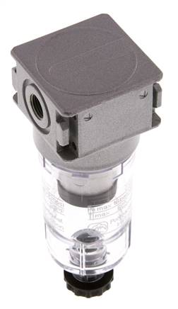 Voorfilter 0.3micron G1/8'' 130l/min Semi-Auto Polycarbonaat Multifix 0