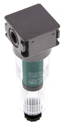 Microfilter 0.01micron G1/4'' 450l/min Semi-Auto Polycarbonaat Multifix 0