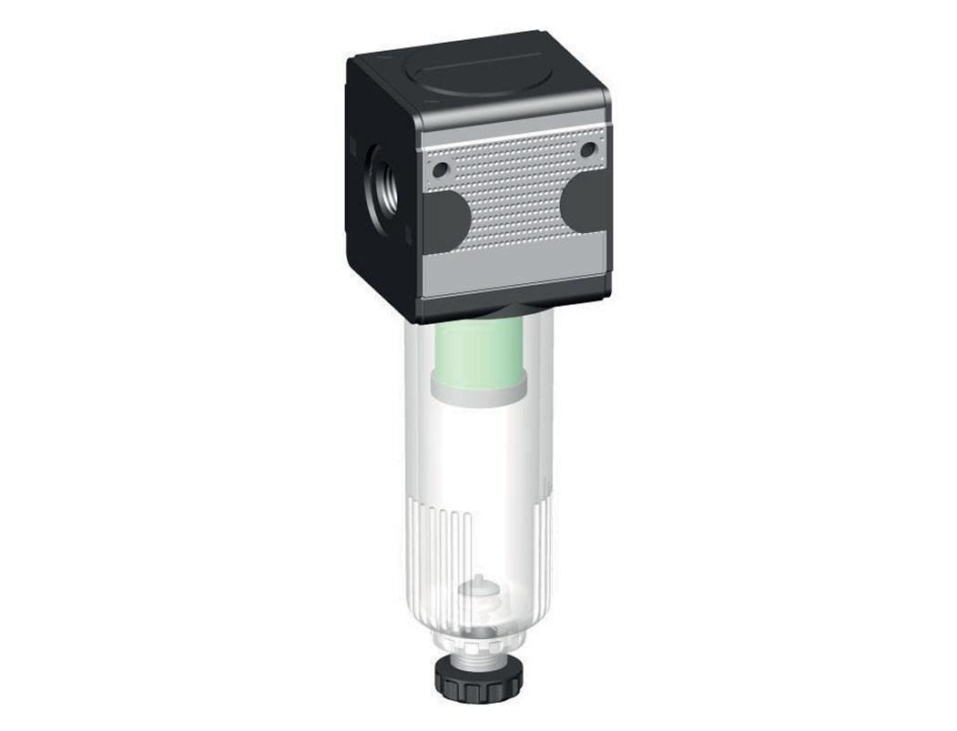 Microfilter 0.01micron G1/4'' 280l/min Auto Polycarbonaat Multifix 1