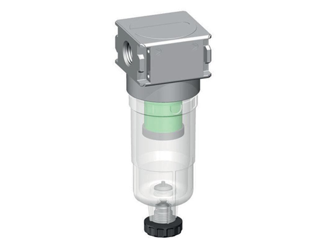 Microfilter 0.01micron G1/8'' 230l/min Semi-Auto Polycarbonaat Multifix 0