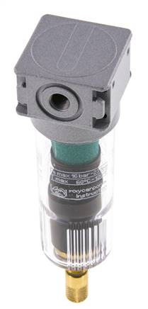 Microfilter 0.01micron G1/8'' 230l/min Auto Polycarbonaat Multifix 0
