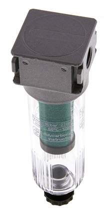 Microfilter 0.01micron G1/4'' 450l/min Semi-Auto Polycarbonaat Multifix 0