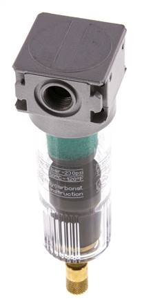 Microfilter 0.01micron G1/4'' 450l/min Auto Polycarbonaat Multifix 0