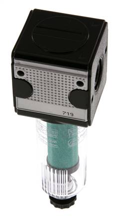 Microfilter 0.01micron G1/4'' 280l/min Semi-Auto Polycarbonaat Multifix 1