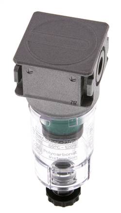 Microfilter 0.01micron G1/8'' 230l/min Semi-Auto Polycarbonaat Multifix 0