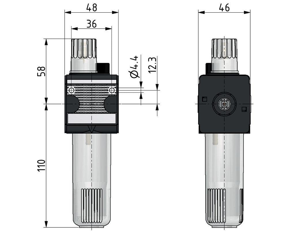 Micro Olie-Mist Smeertoestel G1/4'' Multifix 1