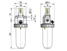 Smeermiddel G3/8'' Metalen Standaard 1