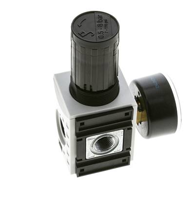 Precisie Drukregelaar voor Manifold Assemblage G1/4''&3/8'' 2500l/min 0.5-8.0bar/7-116psi PA Futura 1