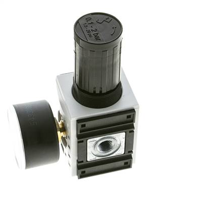 Precisiedrukregelaar voor spruitstukassemblage G1/4'' 2000l/min 0.1-2.0bar/1-29psi PA Futura 1