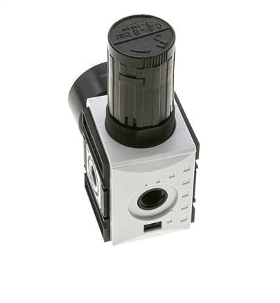 Precisiedrukregelaar voor spruitstukassemblage G1/4'' 2000l/min 0.5-8.0bar/7-116psi PA Futura 1