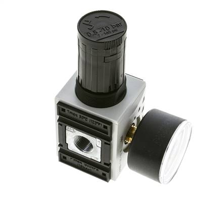 Nauwkeurige Drukregelaar voor Manifold Assemblage G1/4''&3/8'' 2500l/min 0.5-10.0bar/7-145psi PA Futura 1